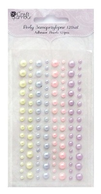 Perły samoprzylepne 120 szt pastel candies