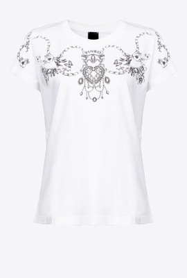 PINKO T-SHIRT 'TEMATICO' 101164 A0V2 Z04 S