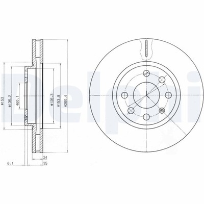 BG3569 DELPHI DISCO DE FRENADO  