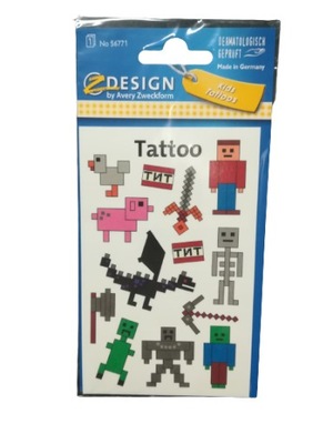 Tatuaże dla dzieci - pixele