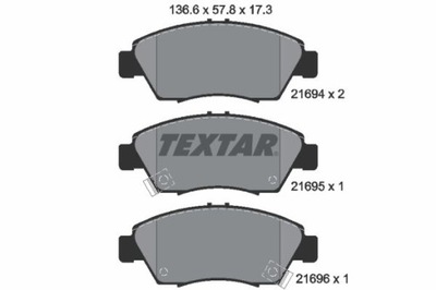 TEXTAR 2169401 TRINKELĖS STABDŽIŲ 