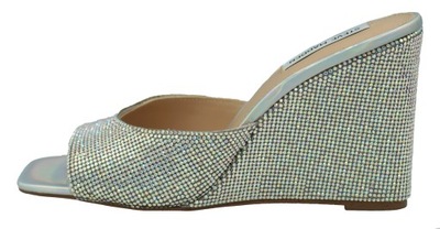 Steve Madden Evoke-R Rhinestone Silver Klapki r.39