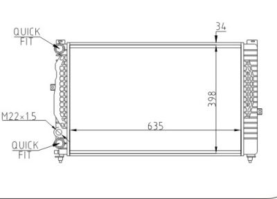 Радиатор passat 1.9-2.0tdi 00- фото №1