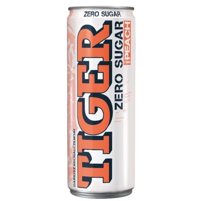 Napój energetyczny Tiger Zero Sugar Peach 250 ml