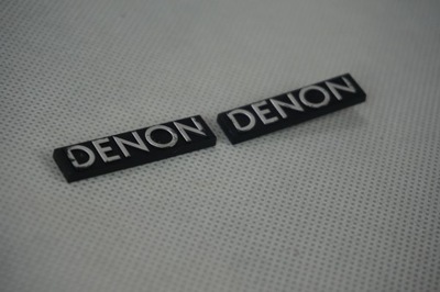 Logo znaczek Denon 2 szt Kolumny głośnikowe