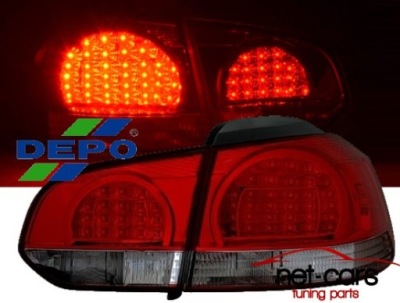 Фонари задние vw golf 6 vi 08- led светодиодный cd фото №1
