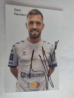 Zdjęcie autograf 10x15 Górnik Zabrze sezon 2022/23 Dani Pacheco