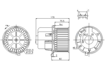 Nissens вентилятор повітродувка ford transit 2.2 tdci фото №1