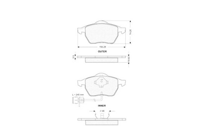 STARLINE TRINKELĖS STABDŽIŲ AUDI 100 A4 A6 A8 VW VENTO KPL 