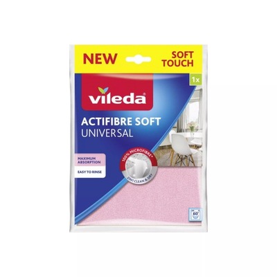 VILEDA Ściereczka z mikrofibry ACTIFIBRE SOFT, 1 sztuka