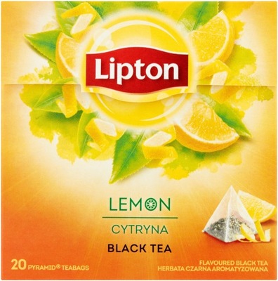 Lipton Cytrynowy herbata czarna 20 torebek