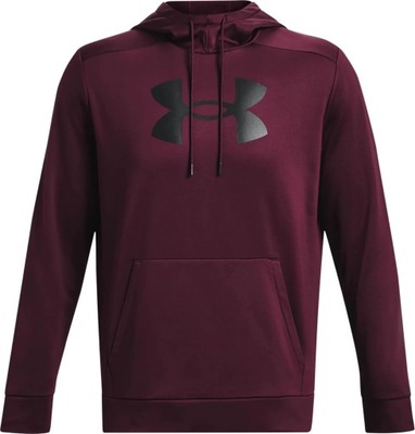 BLUZA MĘSKA Z KAPTUREM DRESOWA SPORTOWA FLEECE BIG LOGO HD UNDER ARMOUR