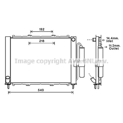 МОДУЛЬ ОХЛАЖДАЮЧАЯ AVA QUALITY COOLING RTM497