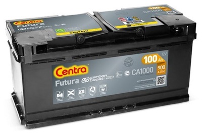 АККУМУЛЯТОР CENTRA FUTURA 100AH 900A WYM+DOJAZD