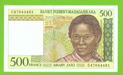 MADAGASKAR 500 FRANCS 1994 P-75b UNC