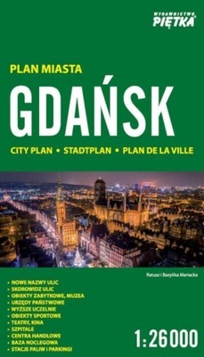 GDAŃSK 1:26 000 PLAN MIASTA PIĘTKA