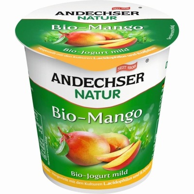 Jogurt z mango 3,7% tł. BIO 150 g ANDECHSER