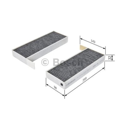 FILTR, VENTILACIÓN PRZESTRZENI PASAZERSKIEJ BOSCH 1 987 435 525  