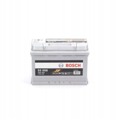 АККУМУЛЯТОР BOSCH S5 008 12V 77AH 780A P+