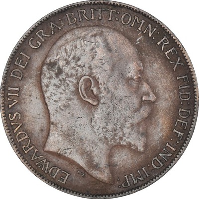 Moneta, Wielka Brytania, Penny, 1909