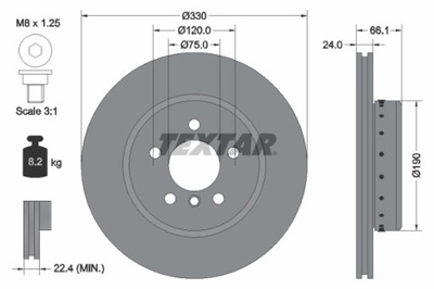 ДИСК ТОРМОЗНОЙ ПЕРЕД BMW 5 (F10), 5 (F11)