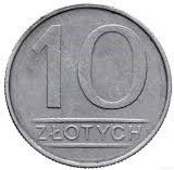 10 złotych zł 1988 mennicza - z rolki