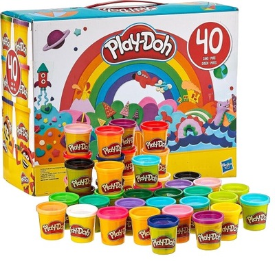 Play-Doh Ciastolina 40 TUB MEGA ZESTAW 3,4 kg