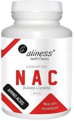 NAC N-Acetyl-L-Cysteine 500 mg 100 kaps Aliness