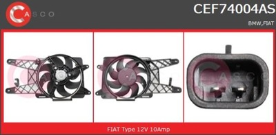 Вентиляторы радиатора casco cef74004as фото №1