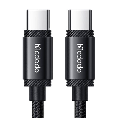 WYTRZYMAŁY KABEL MCDODO CA-3681 USB-C / USB-C, 240W, 2M (CZARNY)
