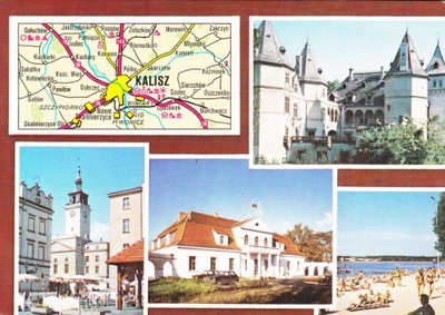 KALISZ - GOŁUCHÓW - ZAMEK - ŻELAZKÓW - DWÓR - MAPKA