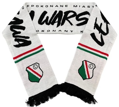 Legia Warszawa szalik 20-Herb biały