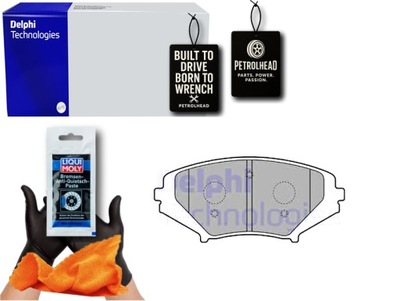 Гальмівні колодки гальмівні перед mazda rx-8 1.3 08.03-06.12 del #petrolhead pro+ kit3 фото №1