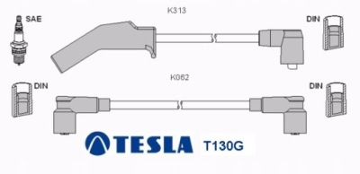 Набір трубопровід запалювання tesla t130g фото №1
