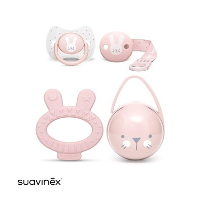 Zestaw podarunkowy Suavinex Baby Set różowy