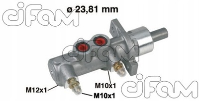 НАСОС ТОРМОЗНОЙ FORD ESCORT 90-95 (-ABS) (23,81MM) CIFAM CIF202-165