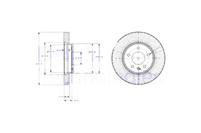 DELPHI DISCOS DE FRENADO 2 PIEZAS PARTE DELANTERA CHEVROLET CAPTIVA OPEL ANTARA A  