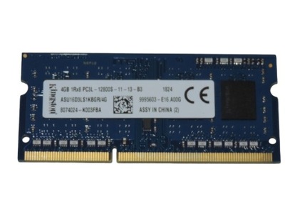Pamięć Ram DDR3 4GB KINGSTON PC3L-12800S