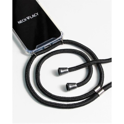 ETUI DO iPhone XR ZE SZNURKIEM NECKLACY BLACK