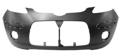 Бампер передний hyundai i10 '08-'11 противотуманные фары фото №1