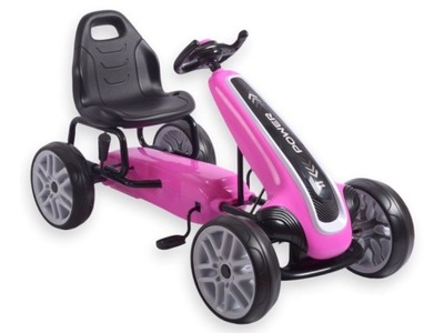 Gokart na pedały MILLY MALLY Power Różowy