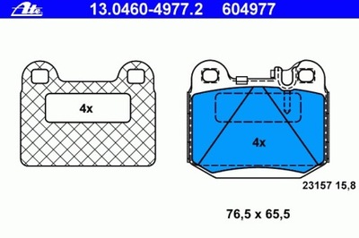 КОЛОДКИ ТОРМОЗНОЙ MERCEDES W163 ML270-ML500 00-05TYŁ