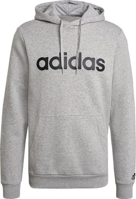 BLUZA MĘSKA ADIDAS ESSENTIALS HOODIE DRESOWA SZARA rozm M