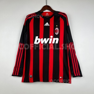 Koszulka Retro AC Milan 2008/09 HOME Długie Rękawy, M