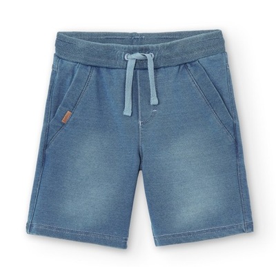 Bermudy szorty dzianina spodenki a'la jeans Boboli 590352 bleach r.152