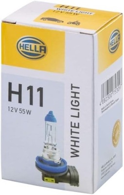 HELLA H11 БІЛІ СТОП СИГНАЛ DO 4200 KELWINÓW 12V 55W PGJ19-28GH 223 498-151