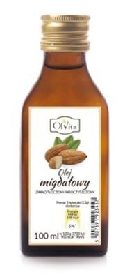 Olej ze SŁODKICH MIGDAŁÓW 100ml NIEOCZYSZCZONY