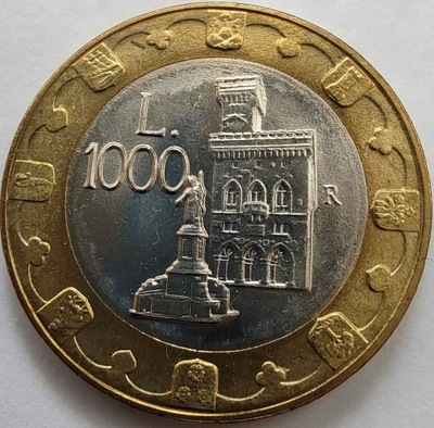 2190r - San Marino 1000 lirów, 1997