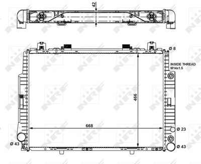 РАДІАТОР DB W140 S-CLASS 91-9 NRF55320