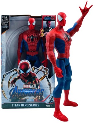 FIGURKA SPIDER-MAN MARVEL DŹWIĘK ŚWIATŁO INTERAKTYWNA DUŻY SPIDERMAN 30CM